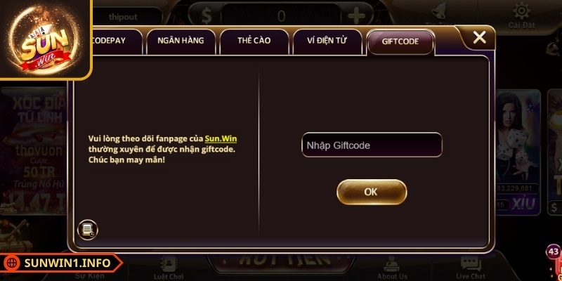 Bạn có thể đăng nhập hằng ngày để nhập code